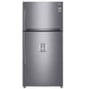 یخچال فریزر بالا پایین ال جی T682 نقره ای